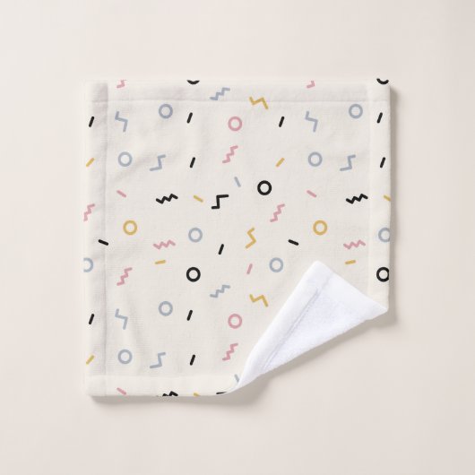 Motif Retro Squiggle (Gant de toilette)