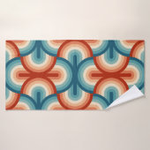 Motif Retro Summer Rainbow Stripes (Serviette de bain)