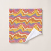 Motif rétro super (Gant de toilette)