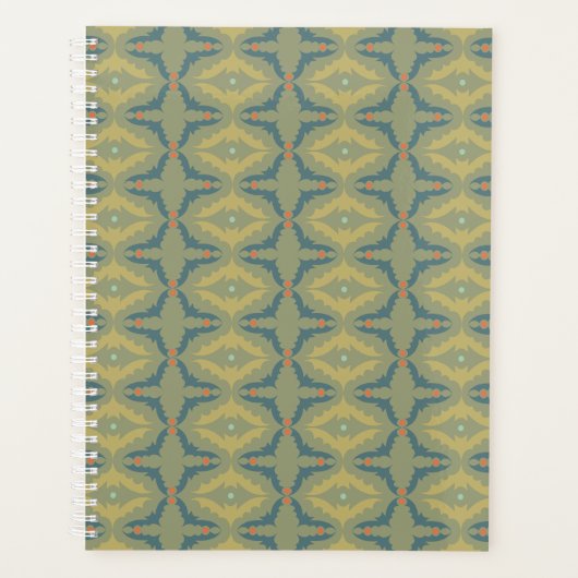 Motif Rétro Vintage Verdâtre (Devant)