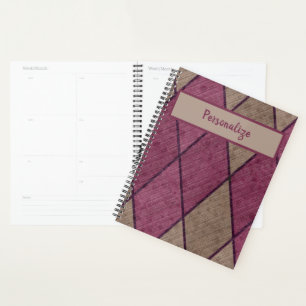 Motif Retro violet noir diamant Personnalisé