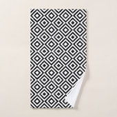 Motif Rhombic noir et blanc (Serviette à main)