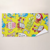 motif robot transparent (Serviette de bain)