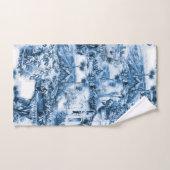 motif romantique en carrelage bleu portugais (Serviette à main)