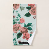 Motif rose (Serviette à main)