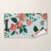 Motif rose (Serviette à main)