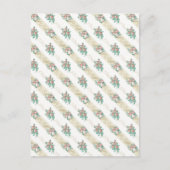 Motif Rose Ancienne - Carte Postale (Devant)