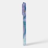 Motif rose Aqua Turquoise bleu Abalone Shell (Côté gauche)