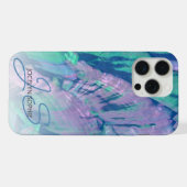 Motif rose Aqua Turquoise bleu Abalone Shell (Verso Horizontal)