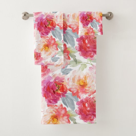 Motif rose Aquarelle Peony (En situation)