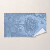 Motif Rose bleu (Serviette à main)