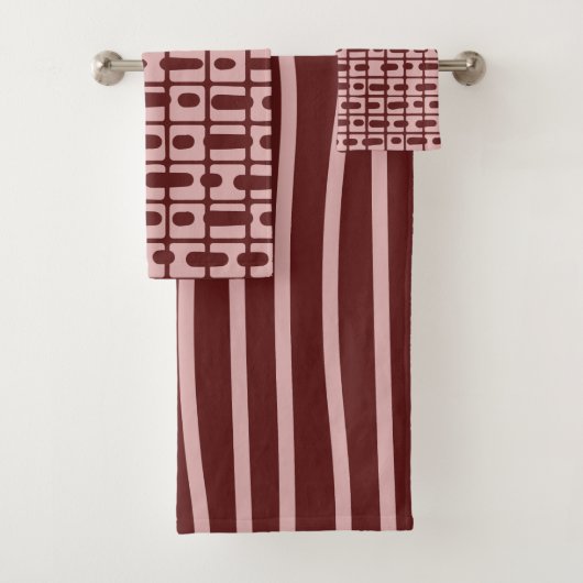 Motif rose bordeaux Abstrait simple (En situation)