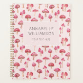 Motif rose champignons aquarelle (Devant)