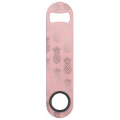 Motif rose d'ananas de rose d'or de faux élégant (Dos)