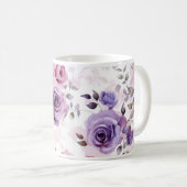 Motif rose de café Mug (Devant droit)