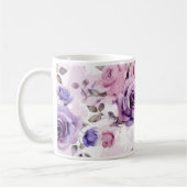 Motif rose de café Mug (Gauche)