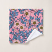 Motif rose de chien (Gant de toilette)