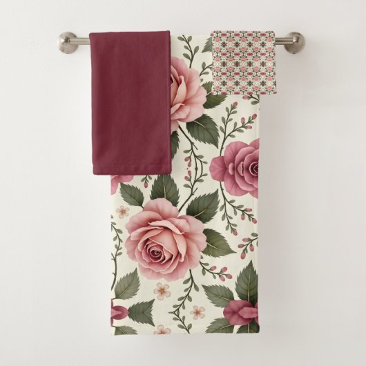 Motif Rose de Jardin Rose (En situation)