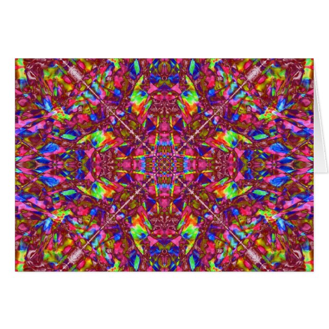 Motif rose de mandala (Devant horizontal)