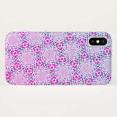 *~* Motif rose doux coque iphone unique X (Dos (Horizontal))