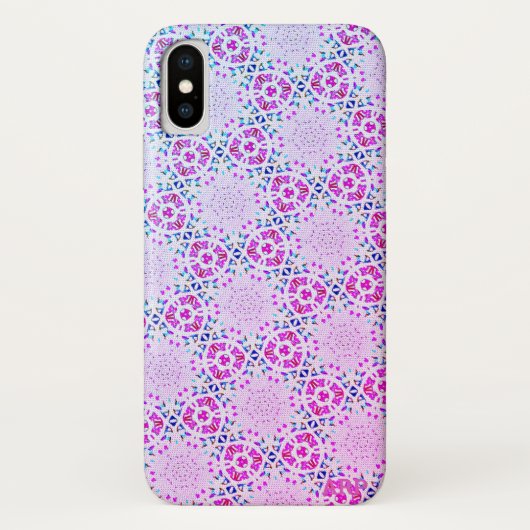 *~* Motif rose doux coque iphone unique X (Dos)