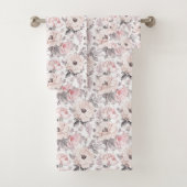 Motif rose et gris classique (En situation)