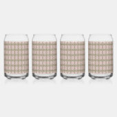 motif rose et marron sur un arrière - plan blanc (Dos)