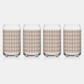 motif rose et marron sur un arrière - plan blanc (Gauche)