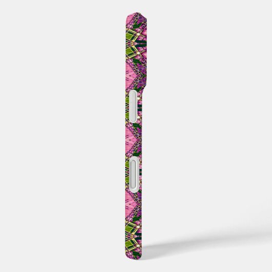 Motif rose et vert Galaxy S5 Coque (Verso / Droite)
