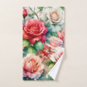 Motif Rose Fantaisiste (Serviette à main)