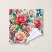 Motif Rose Fantaisiste (Gant de toilette)
