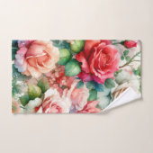 Motif Rose Fantaisiste (Serviette à main)