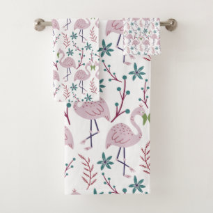 Motif rose flamingo sans couture sur arrière - pla