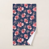 Motif rose foncé d'aquarelle (Serviette à main)