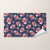 Motif rose foncé d'aquarelle (Serviette à main)