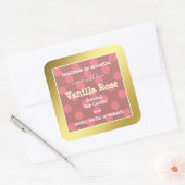 Motif rose Gold Frame Produit Emballage Étiquettes (Enveloppe)