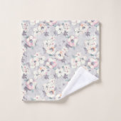 Motif rose mou d'aquarelle (Gant de toilette)
