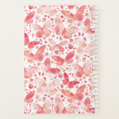Motif rose papillon aquarelle (Dos)