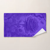 Motif Rose profond violet (Serviette à main)