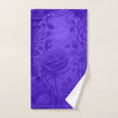 Motif Rose profond violet 2 (Serviette à main)