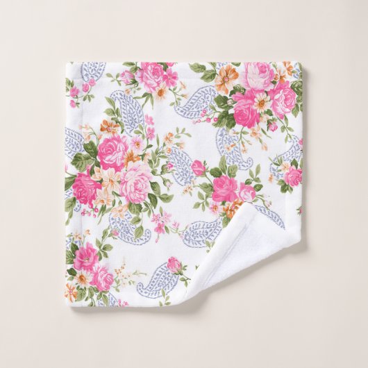 Motif rose Roses (Gant de toilette)