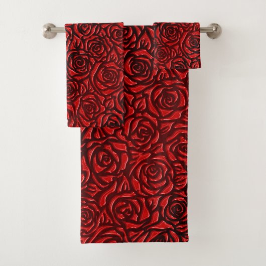 Motif Rose Rouge Clair (En situation)