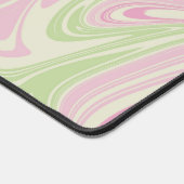 Motif rose vert à bille liquide (Coin)