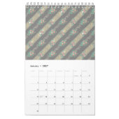 Motif Rose Vintage - Calendrier (Jan 2027)