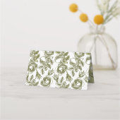 Motif Rose vintage dans Golds Cartes de placement  (Dos)