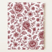 Motif Rose Vintage rouge foncé (Dos)
