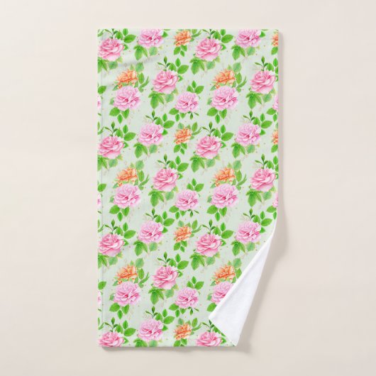 Motif Roses Roses Fleurs (Serviette à main)
