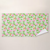 Motif Roses Roses Fleurs (Serviette de bain)