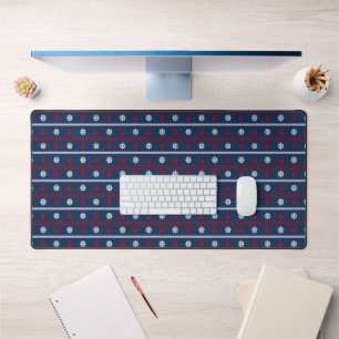 Motif Rouge Blanc Et Bleu Océan