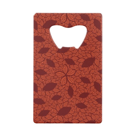 Motif rouge de feuille sur l'orange (Devant)